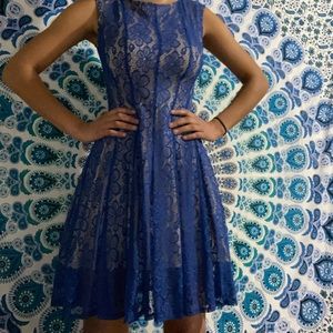 Blue bridesmaids dress